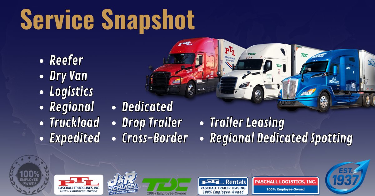 Paschall Truck Lines tweet media