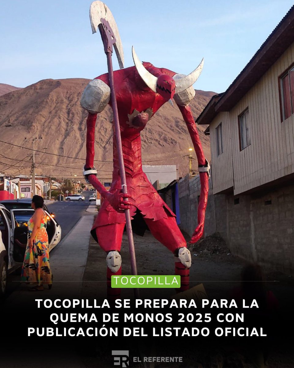 Para las comunidades del norte del país, la tradicional “Quema de Monos de Año Nuevo” es una de las expresiones culturales más representativas del cierre de año. En ese contexto...

👉🏼Lee la nota completa acá... elreferente.cl/tocopilla-se-p…