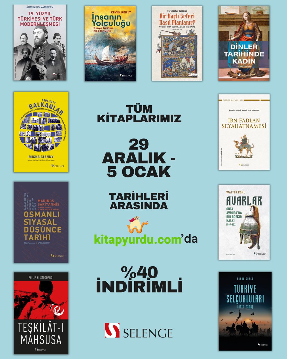 İndirim fırsatından yararlanmak için kitaplarımıza göz atabilirsiniz.

kitapyurdu.com/yayinevi/selen….