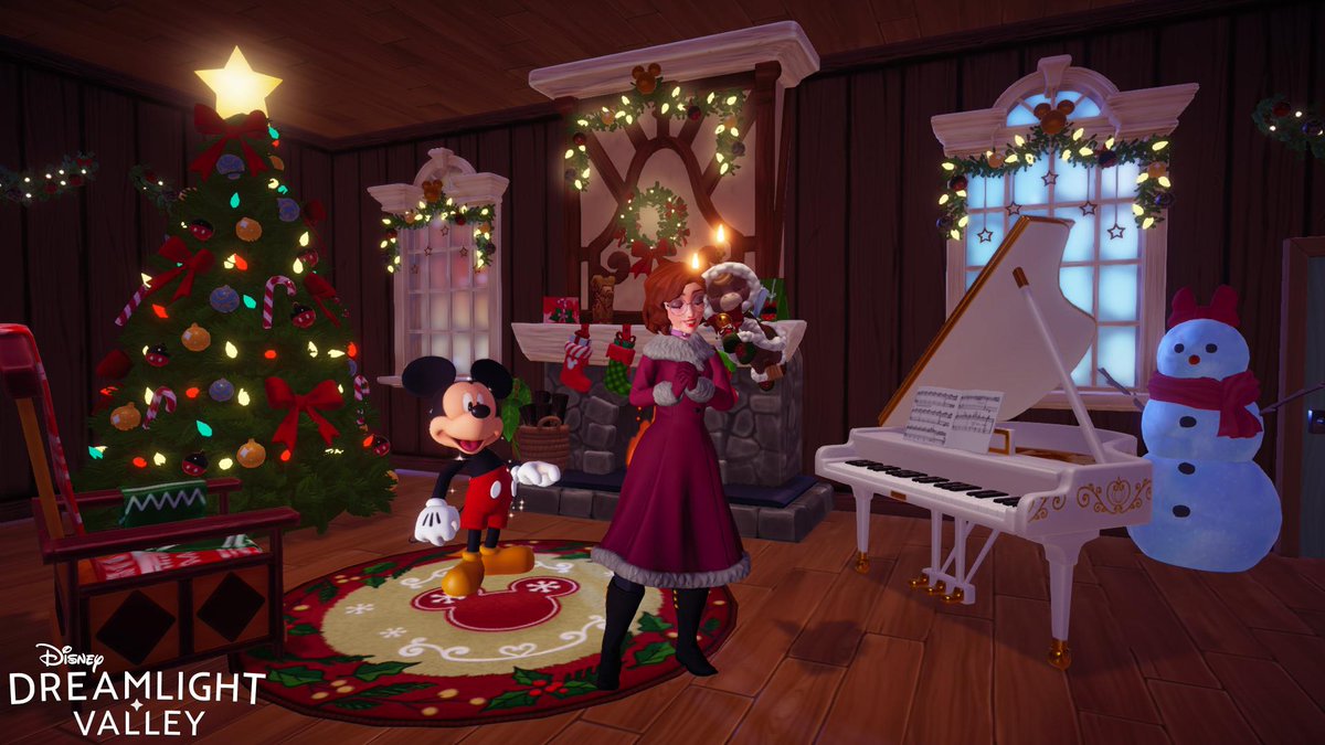 Paqueandoo's tweet image. 😍🎄 #Dreamsnaps de esta semana, y otras fotitos porque me encanta como quedó mi salón navideño🤗. #DisneyDreamlightValley