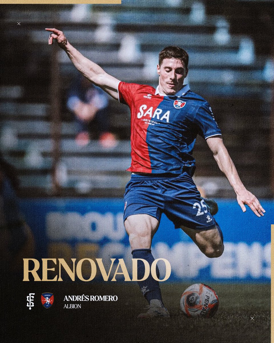 🤝 Andrés Romero renovó su vínculo con <a href="/albion_uy/">Albion Football Club</a>. 

👏🏼 Luego de la gran temporada obteniendo el campeonato y ascenso, jugará la <a href="/LigaAUF/">Liga AUF Uruguaya</a>.