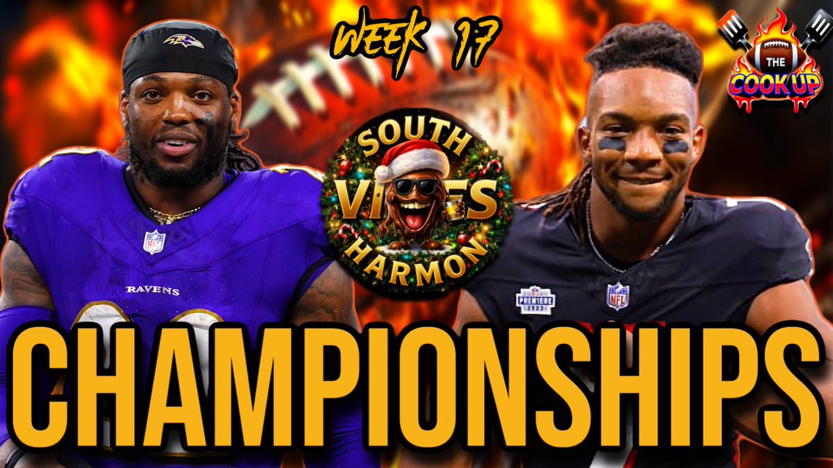 SouthHarmonFF's tweet photo. Come Join The Kitchen
@FizzleDollas ๐ค @TRock5220
#TheCOOKUP๐จโ๐ณ๐ฅ
Week 17 RECAP - Fantasy Football Championships ๐ | NFL Playoff Picture Loading ๐
https://t.co/HeLmUNkevR https://t.co/6IgvpceXpT