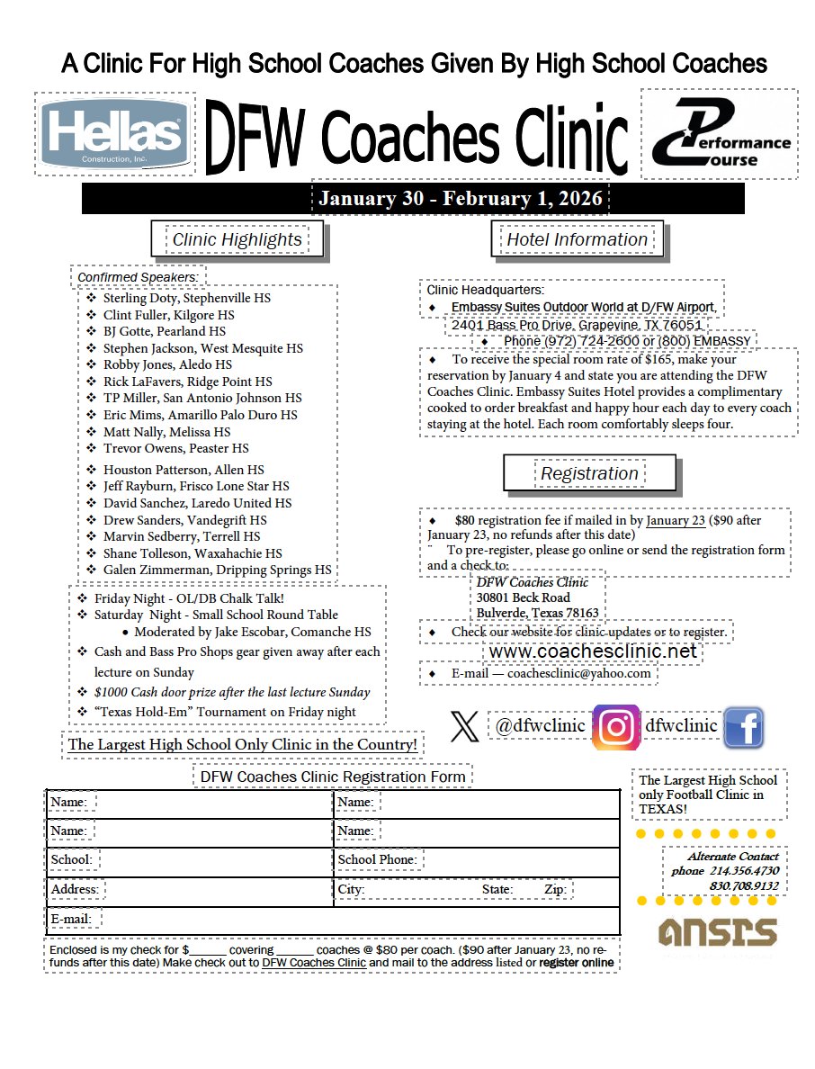 DFW Coaches Clinic tweet media