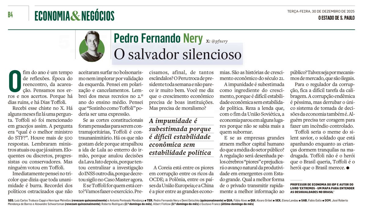 É contra minha política compartilhar print de textos, mas vou abrir uma exceção sobre este pq que que vocês tenham a mesma sensação agradável que eu lendo.