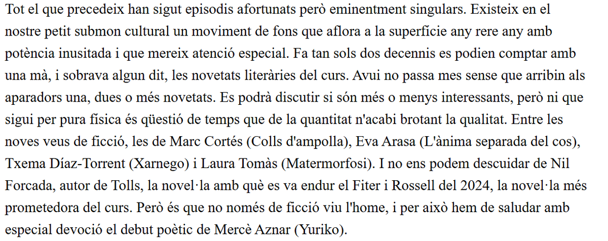 MedusaEditora's tweet photo. Gràcies per recordar-te dels nostres autors, @aluengoAND!

(Sí, quatre de sis dels mencionats en llengua catalana del 2025 són llibres nostres de @MedusaEditora, tot i que a l'article no s'especifiqui.) https://t.co/Rc0K53J91B