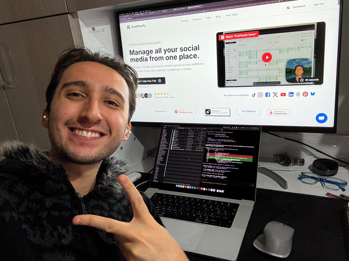 HsanC_'s tweet photo. 2025 changed my life, forever 👇

🧑‍💼 Quit my 9-5
🚀 Launched my first SaaS ($800+ MRR)
🐦 Started posting on X (8k+ followers 📈)
🌏 Traveled to Bangkok 🇹🇭 + Bali 🇮🇩
🌊 Learned surfing + met lots of amazing indie hackers
📱 First IOS app on App Store
💪 Helped people grow on X (consultation)

Also learned a lot about marketing + business 📚

Really glad I chose to chase my dreams 🙏

So ready for 2026 🤞