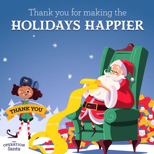 USPS Operation Santa tweet media