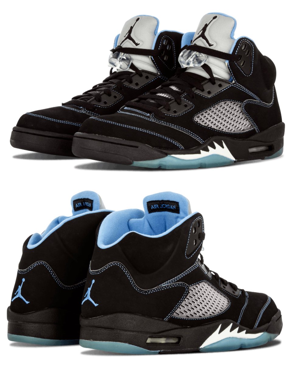 “Black/University Blue” Air Jordan 5 RETURNS on July 18, 2026! 🖤🩵

Originally released in 2006. Returning for its 20th Anniversary!