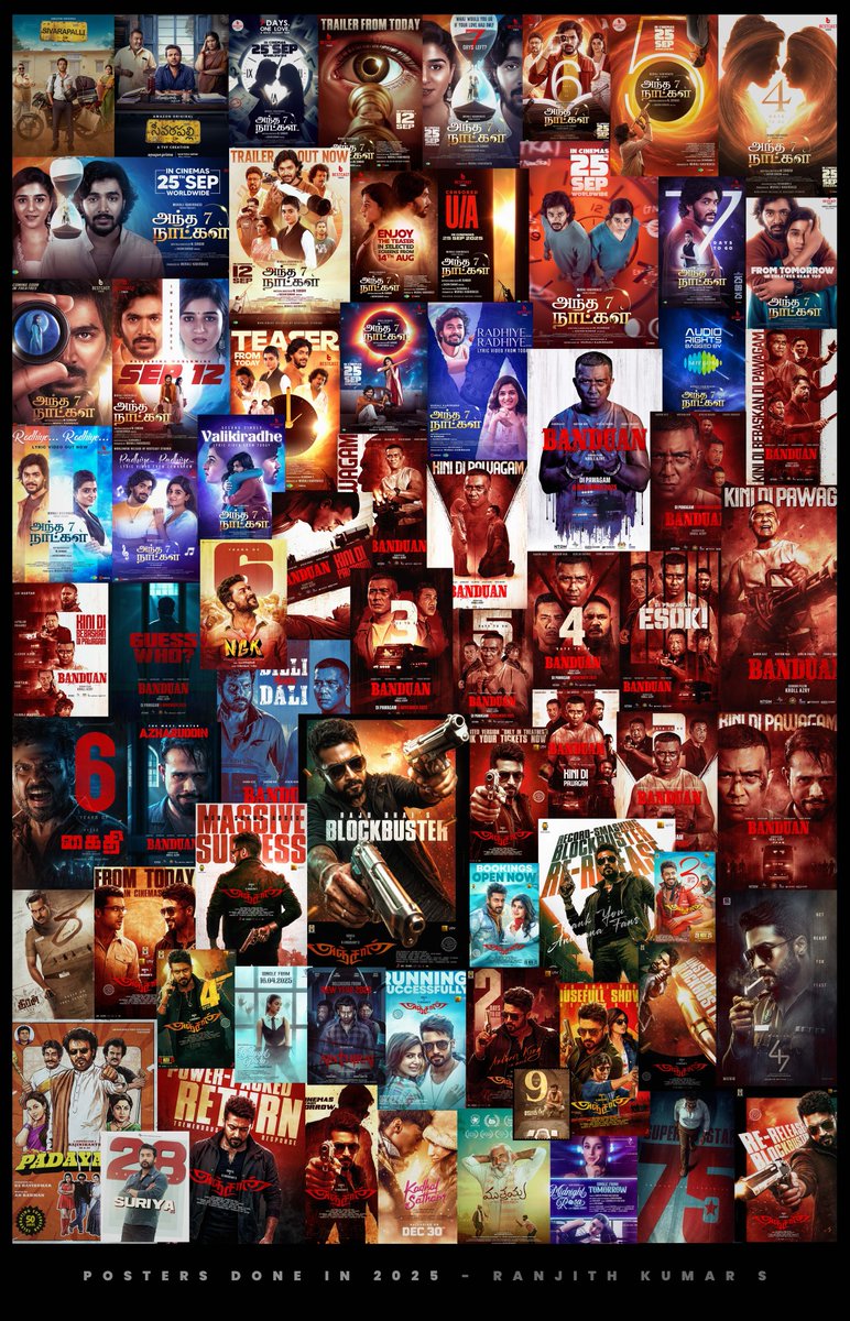 Ranjith_Offl_'s tweet image. 2025 — WRAPPED UP ❤️

Grateful for the journey 🎬✨

#PublicityDesign #2025Wrapped #Creativejourney #VisualStorytelling #FilmPublicity