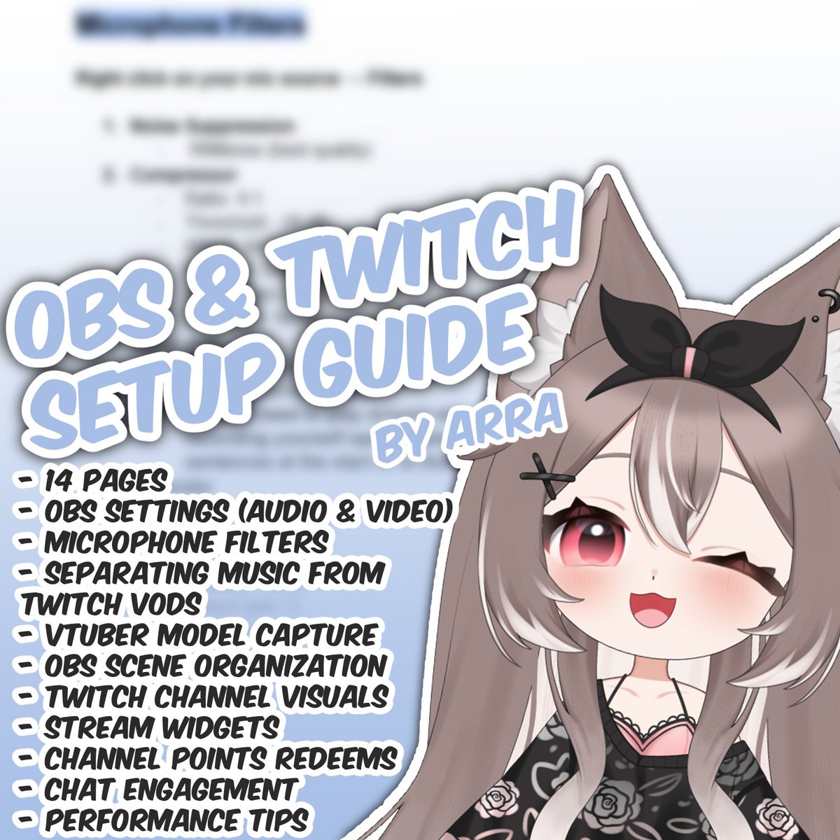 Arraveriii's tweet photo. Hello! Reminder that all these guides are available for you to check out! If you're a streame/vtuber and want to get more professional, give them a read 💗

🔗⬇️ https://t.co/tLiTsq8A1o