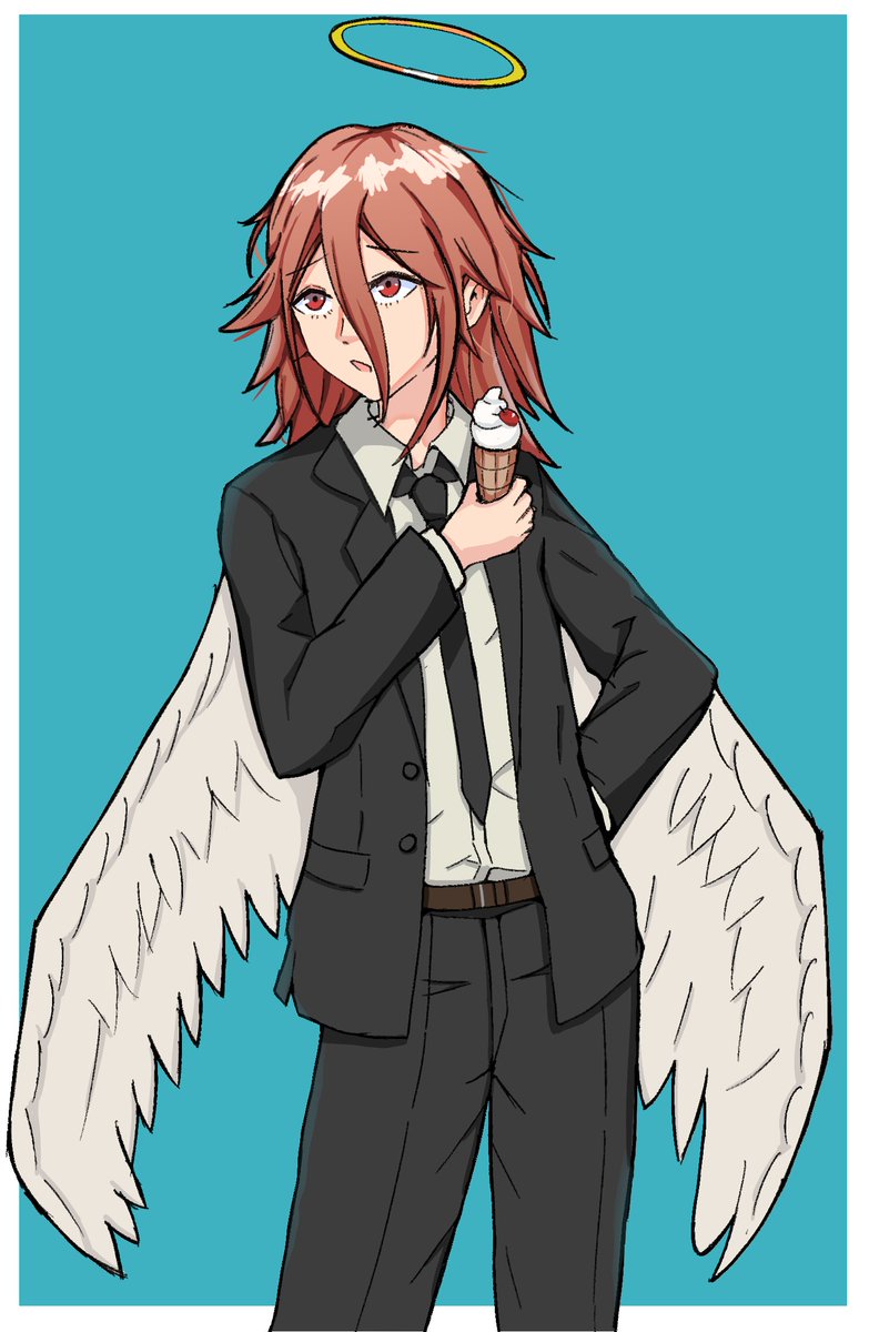 Angel Devil. 🍦
Really enjoyed rendering his hair. Hope you like the result!

#ChainsawMan #AngelDevil #CSM #Fanart
#チェンソーマン #天使の悪魔