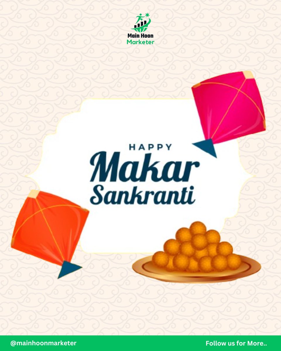 MainhuMarketer's tweet photo. Flying high with dreams this Makar Sankranti 🪁

Follow @mainhoonmarketer for digital marketing &amp; content creation tips 🥂

#digitalmarketing  #digitalmarketingtips #digitalmarketingexpert  #marketingstrategy  #businessmarketing #socialmediatips  #makarsankranti https://t.co/fLC8PhNEeO