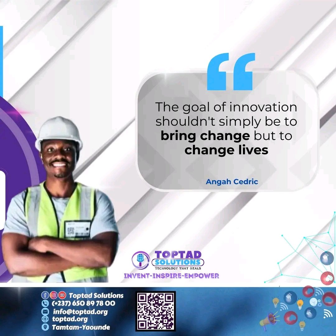 toptadsolutions's tweet photo. At Toptad Solutions, we believe that innovation goes beyond just driving change: it's about transforming lives. We're driven by the conviction that every invention should ultimately enhance the well-being of communities, tackle pressing problems, and elevate the human experience https://t.co/kzDNysNxNX