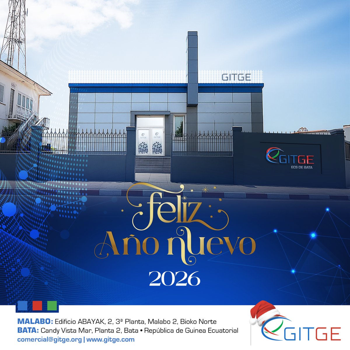 🎆 Nuevo año. Mismo compromiso.
Detrás de tu conexión hay mucho más de lo que imaginas.
Infraestructura real. 
Trabajo serio. 
Visión digital para Guinea Ecuatorial. 🇬🇶🛜