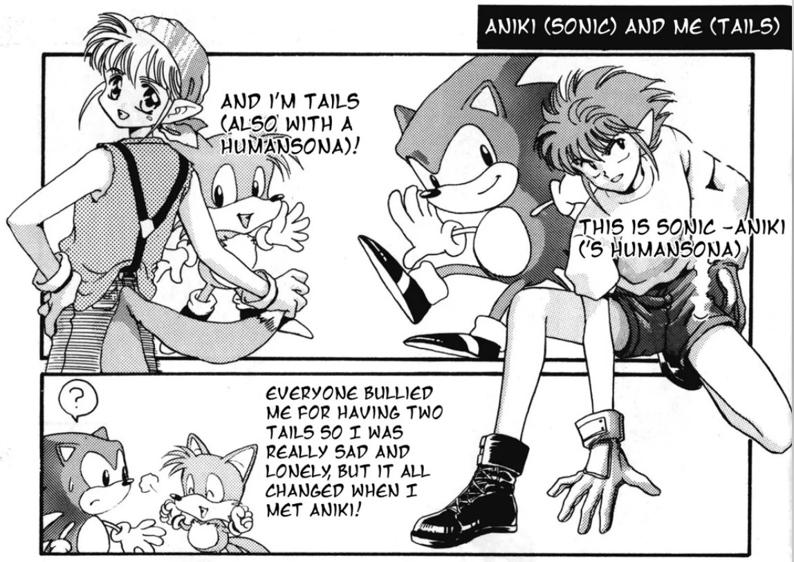 cosmicseternity's tweet photo. check out these human sonic, tails, amy and metal sonic designs made by CLAMP (yes that clamp) https://t.co/VvxtKvFoTI