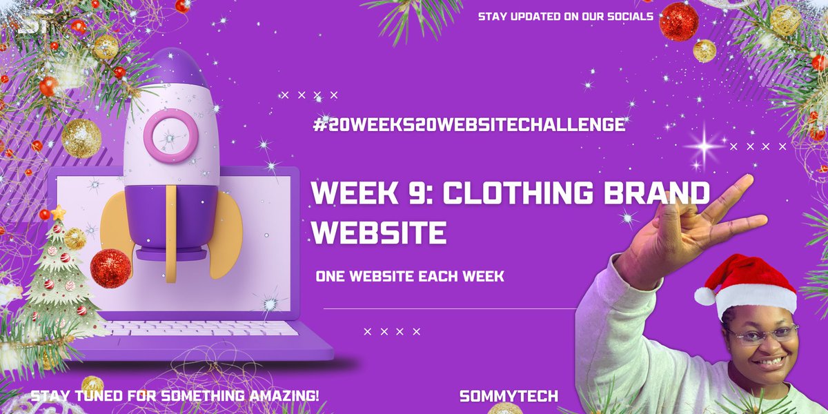 Sommydev's tweet photo. What we have for this week👩‍💻 https://t.co/WGLDVciodl