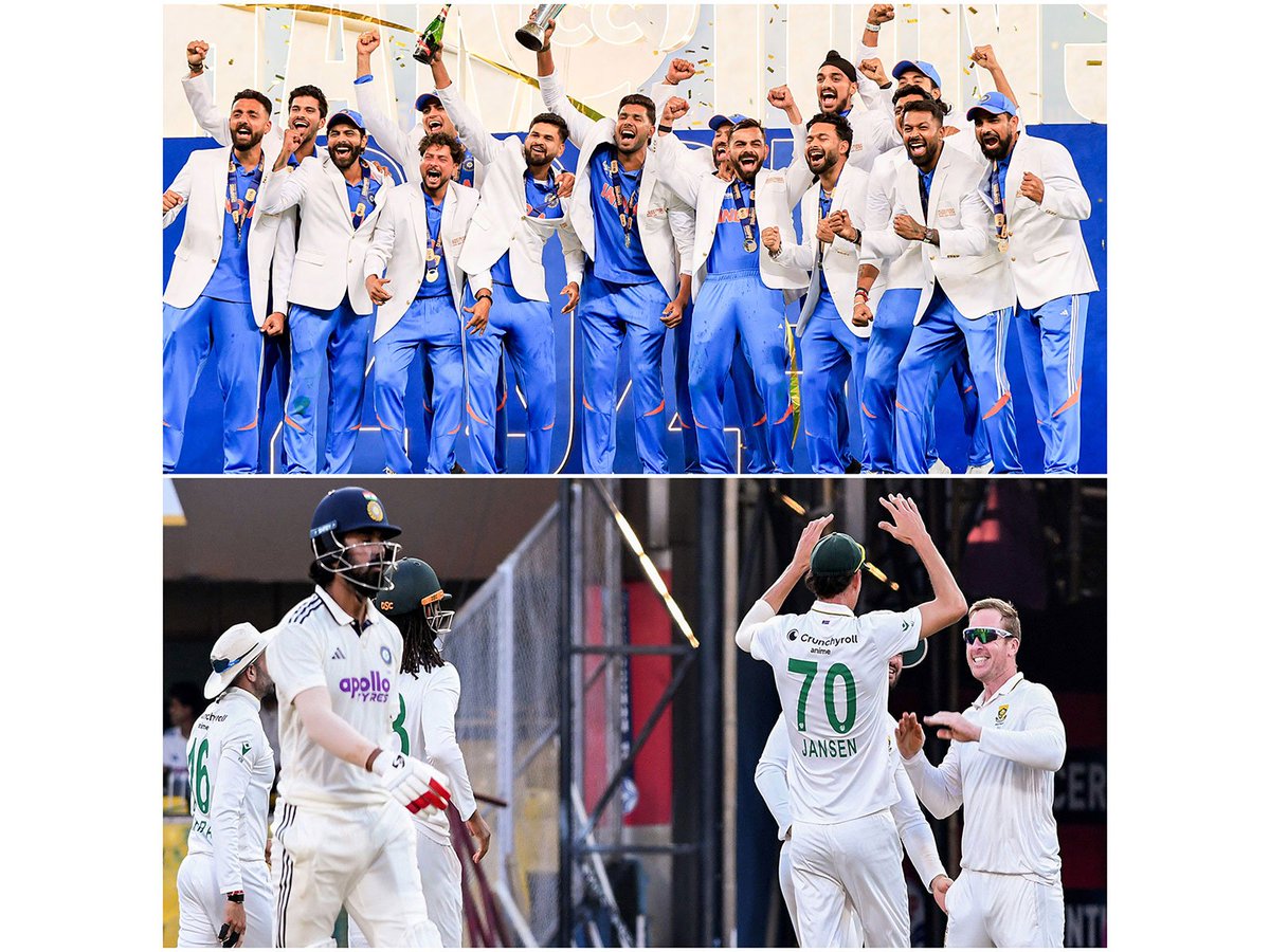 ani_digital's tweet photo. Trophies, Transition, Heartbreak: Three words that defined Indian men's cricket in 2025

Read @ANI Story | https://t.co/EbCP00h3AR 

#ICCChampionsTrophy #TestCricket #RohitSharma #ViratKohli #cricket #ShubmanGill https://t.co/yT2oOhpmzB