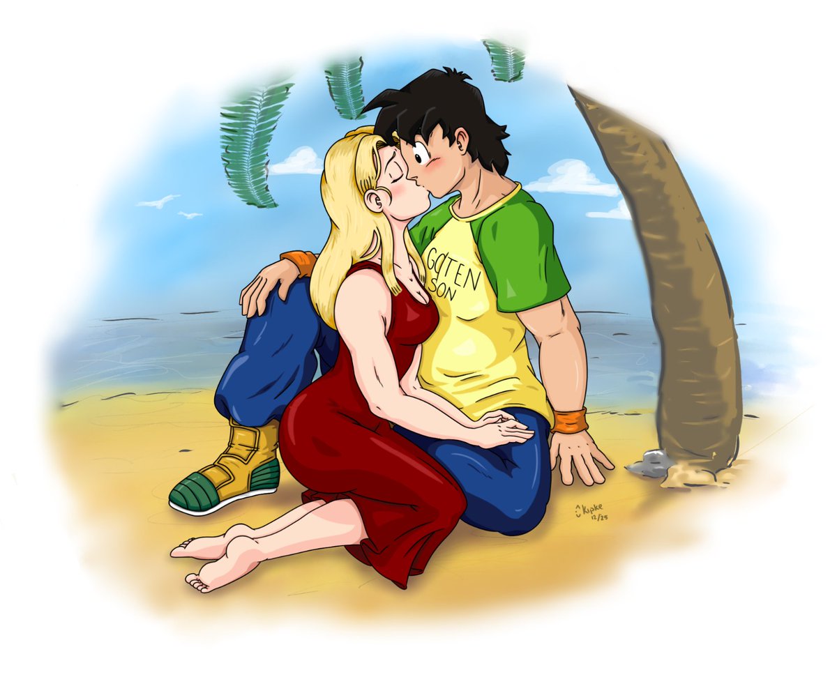 New art! 

My Secret Santa for <a href="/dbzebra2/">JJ</a> !  You've already seen it, but now it is public knowledge 😂😘

#Marron #Goten #MarTen