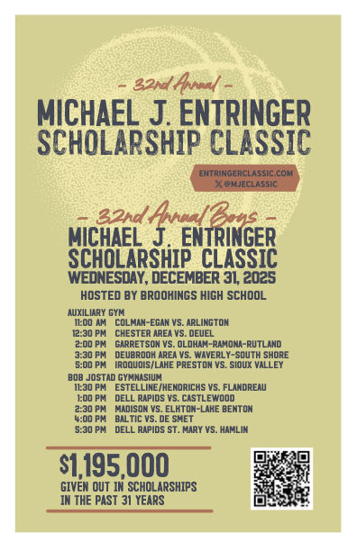Attached is a flyer for the Boys Entringer Classic. On the bottom is a QR code where you can access the program.