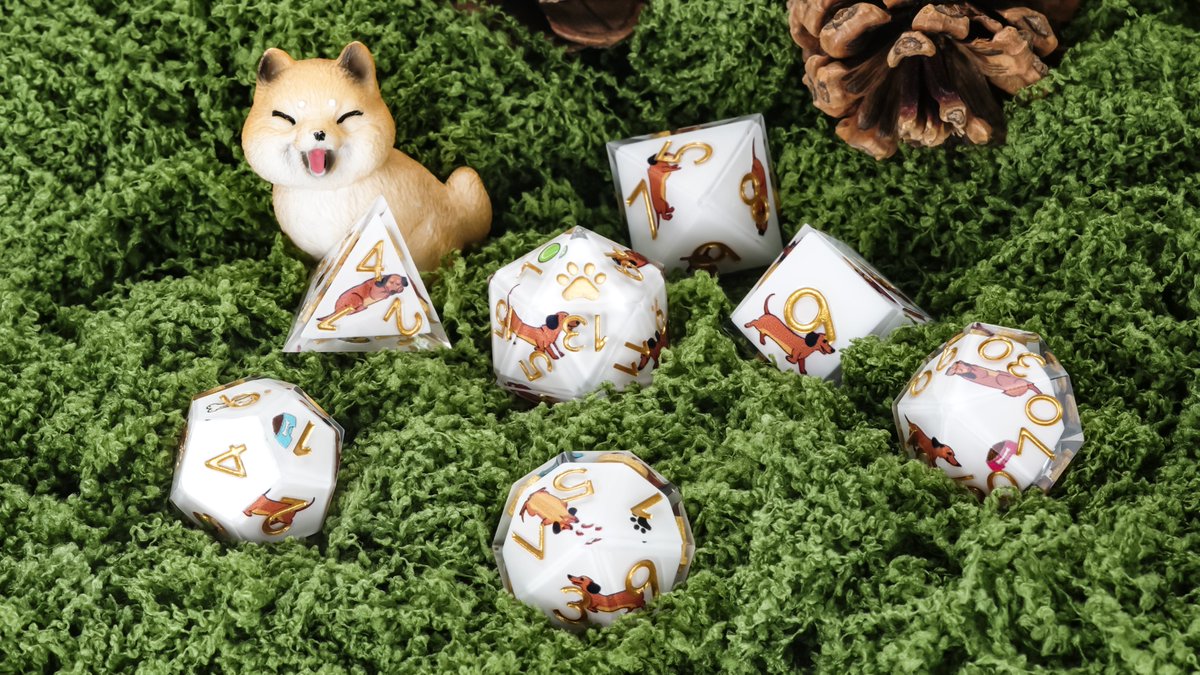 DAY 1: 178% FUNDED with 99 backers！Canine Legends - Lucky Guardian Dice Set 2.0 launched ! Huge thank you to every guardian who pledged – we’re speechless!  Early birds still available!
→kickstarter.com/projects/beard…
#CanineLegends #DogDice #Kickstarter #DnD #TabletopGames
