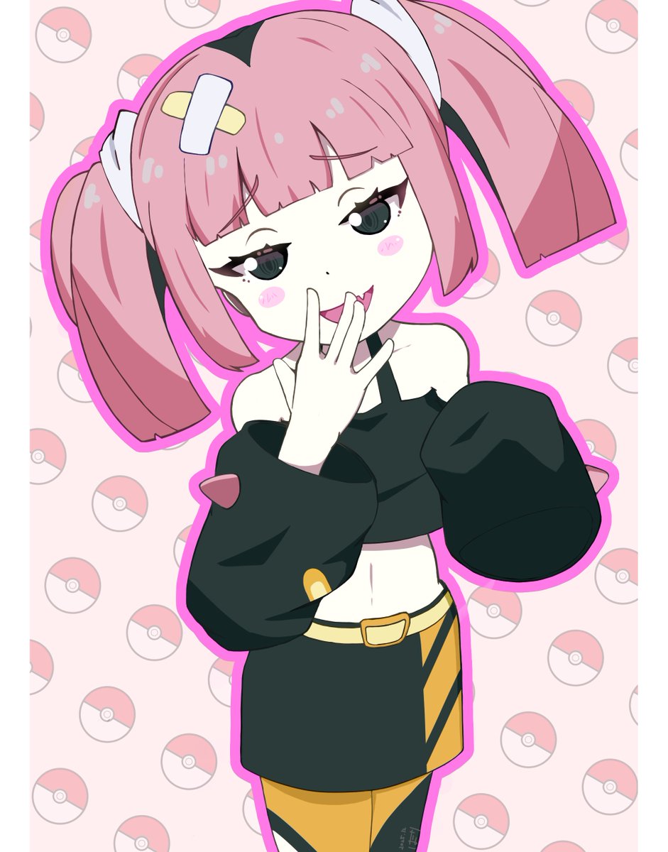 HatanakaRyu's tweet photo. 最近アニポケを見はじめたんですけど、サンゴちゃんカワイイですよね。
『鬼ウケるんですけどぉ～』って煽られたいです！（血涙）

#ポケモン 
#Pokemon 
#絵描きさんフォロバ１００ https://t.co/50C5ycuZBC