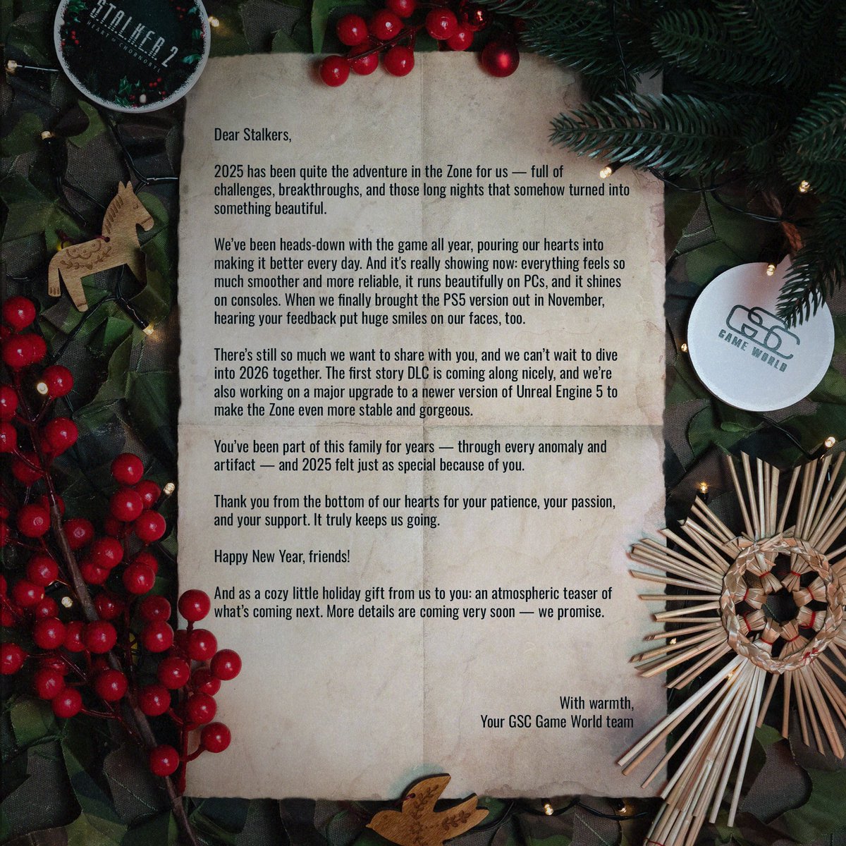 S.T.A.L.K.E.R. 2 News tweet media