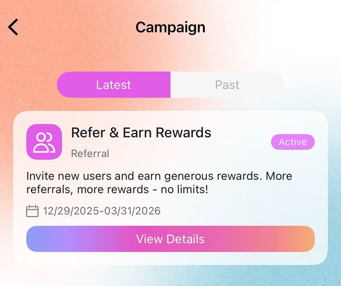 Ending 2025 by compounding the network. 🧑‍💻

Refer &amp; Earn is now live on PIN AI. Invite friends, unlock ongoing rewards as they join. 

No caps. No ceilings. Just real usage rewarded.

View details in-app. 🫵