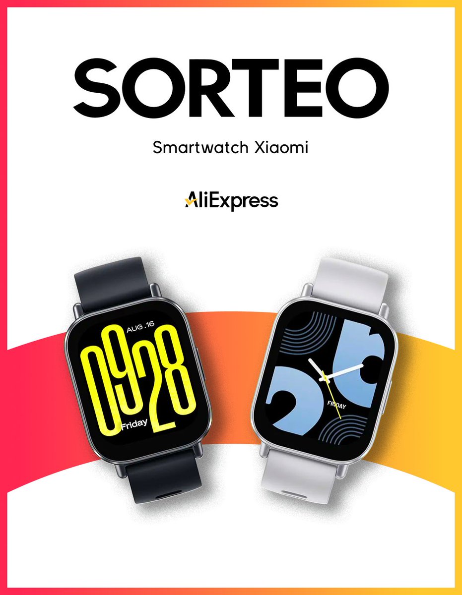 AliExpressES's tweet image. ¡2026 llega lleno de nuevos propósitos! 🙌🏼 Por eso, desde @aliexpresses queremos ayudarte a conseguir todos tus objetivos echándote una mano. Sorteamos un smartwatch Xiaomi para que este año no haya excusas a la hora de cumplir todos tus retos 😎

¿Cómo participar?
✅Sigue a…