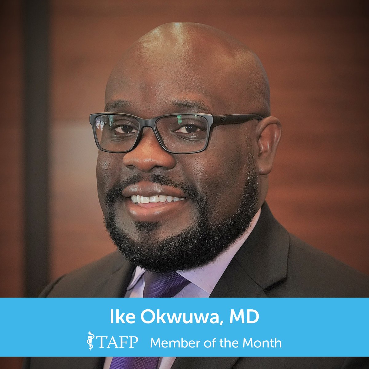 ttuhscmed's tweet photo. @TXFamilyDocs has named Ike Okwuwa, M.D., December’s Member of the Month! Dr. Ike Okwuwa is helping to shape the future of family medicine at @TTUHSC in the #PermianBasin. https://t.co/rqe5pChWMb