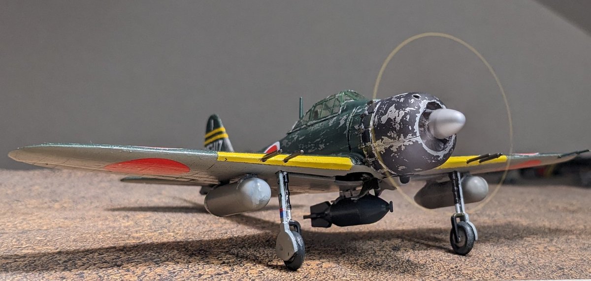 零戦63型！ 今年作ったプラモ晒そうぜ 飛行機は、 タミヤ1/50 零戦63型 エルエス1