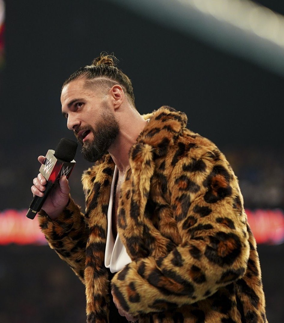 BlissfulMissy's tweet photo. Embracing his inner animal and making me purr with pleasure is my #MCE4Life my hubby @ChampRollins202 and despite his loco dress sense I love him with the whole of my heart. Iβm at my happiest when we are together. Hendrix calls this your βdaddy kittycat coat.β Haha. β€οΈππππβ€οΈ https://t.co/cw4rtR4Hon
