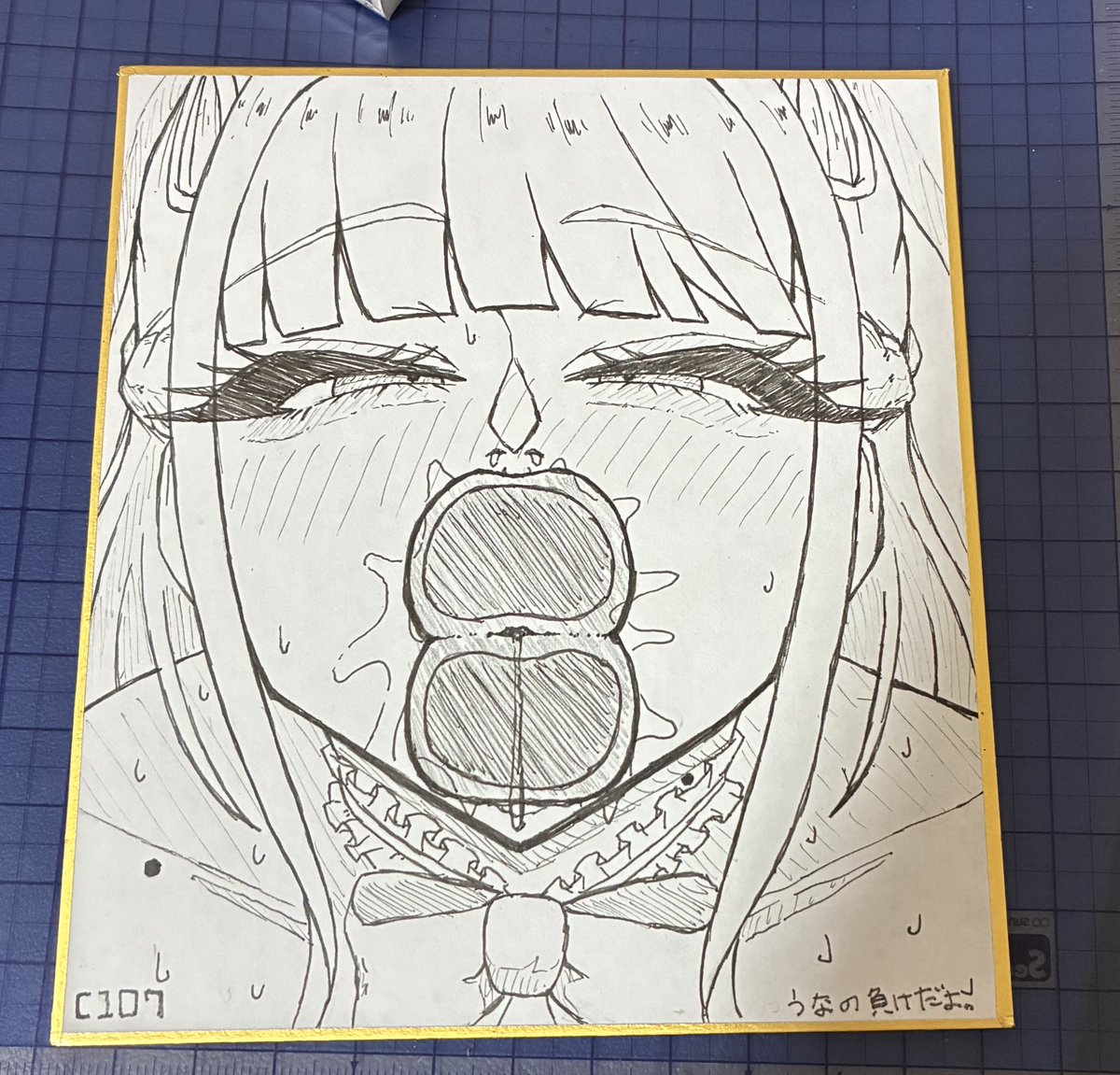 すみません…………お品書きに色紙2枚って書いたけど1枚だけになると思います…………… 