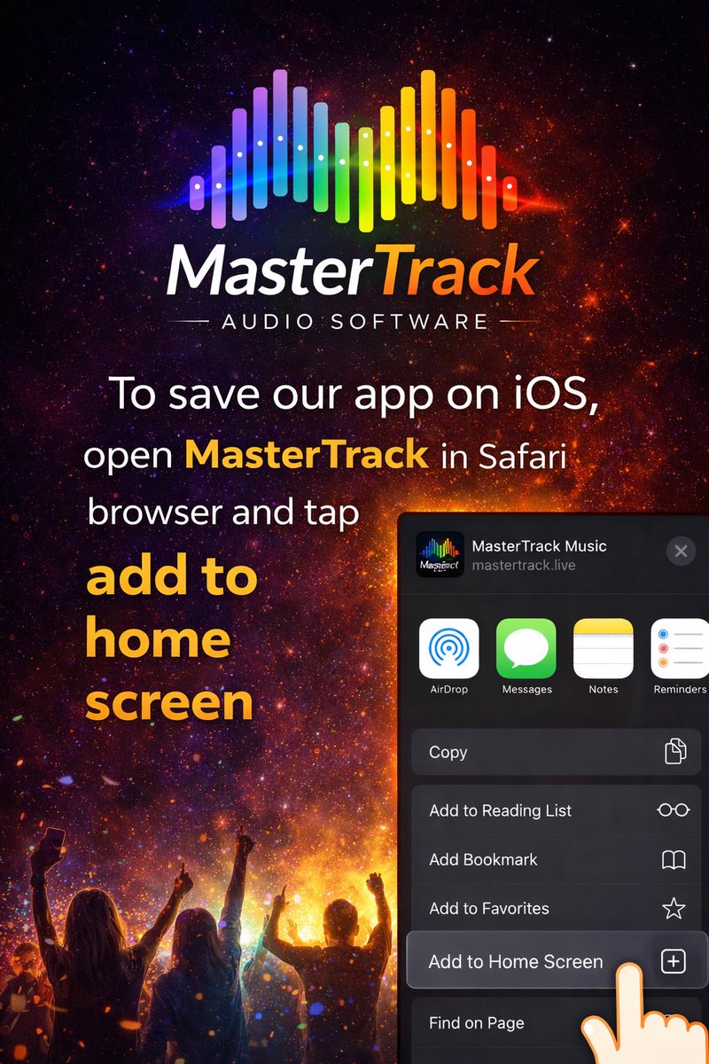 master_tra23334's tweet photo. Add us to your home screen!  We don’t bite. Home screen icon update coming soon! #MasterTrack #MasterTrackMusic https://t.co/7z8f5fx3on