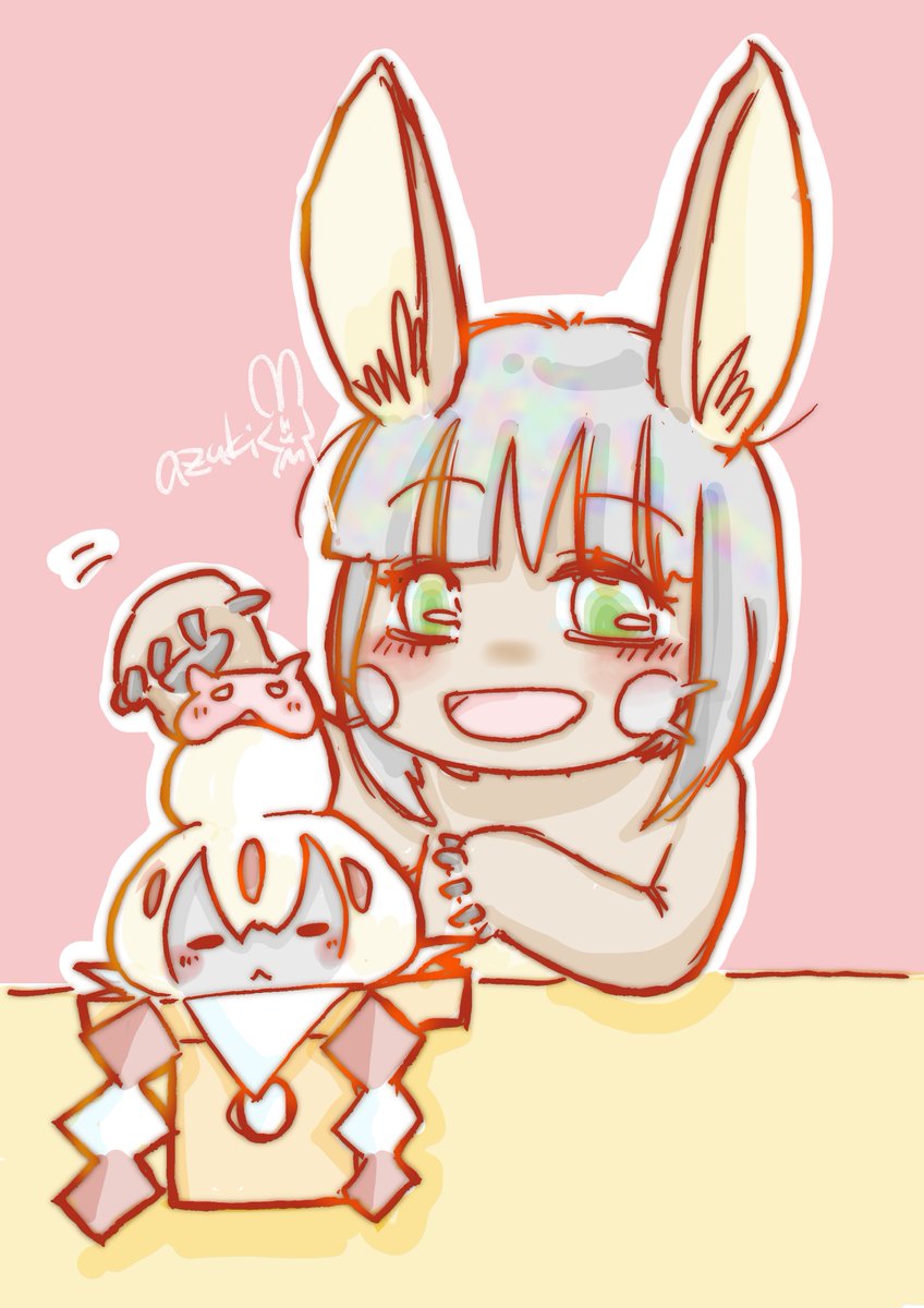 ナナチ(メイドインアビス) 「鏡餅を用意するんな」|うらべあづきのイラスト
