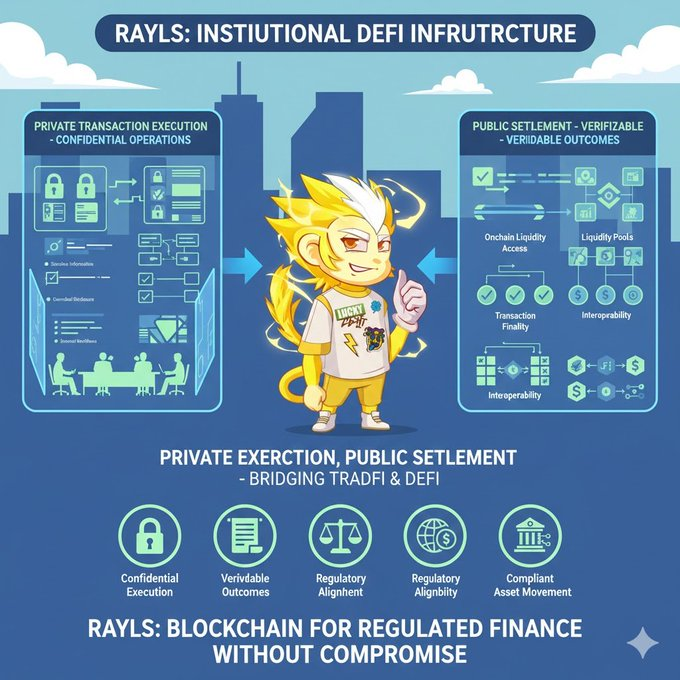 0xfxballer's tweet photo. Traditional finance doesn’t reject crypto it rejects chaos. Rayls brings order: regulatory compliance, institutional grade controls, and privacy, all while keeping access to on chain liquidity.

That’s the real innovation. It reflects how capital actually moves at scale: private networks first, compliant issuance next, public liquidity only when necessary. 

@RaylsLabs  doesn’t try to reinvent finance it fixes what wasn’t built for institutions.

Think burn mechanics, institutional participation, and a foundation rooted in real world assets. This isn’t a hype story.

You can either be ahead of the infrastructure or end up funding those who are.