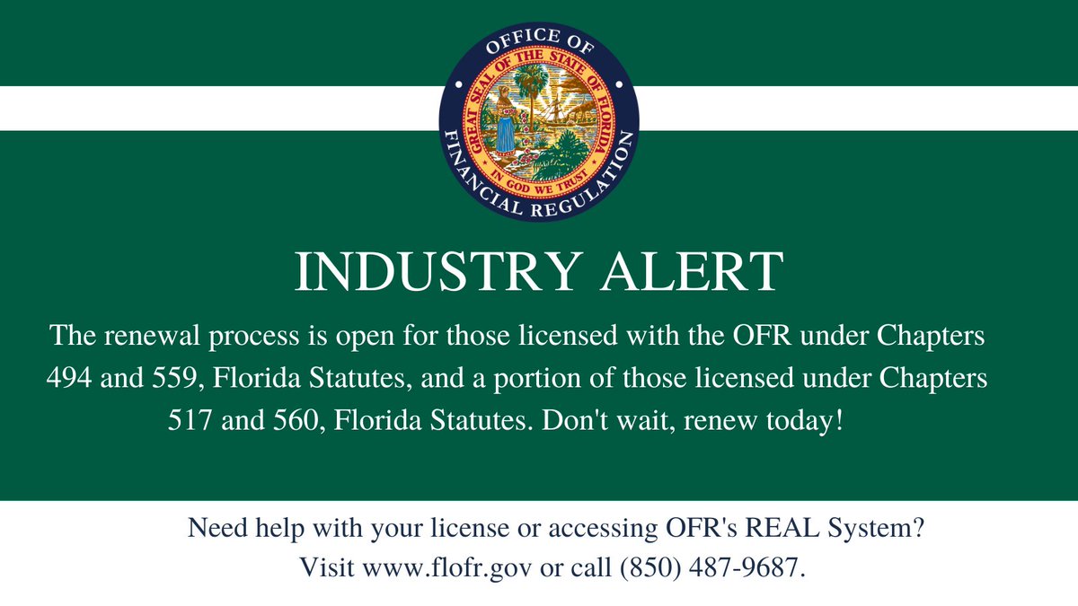 Florida Financial Regulation tweet media