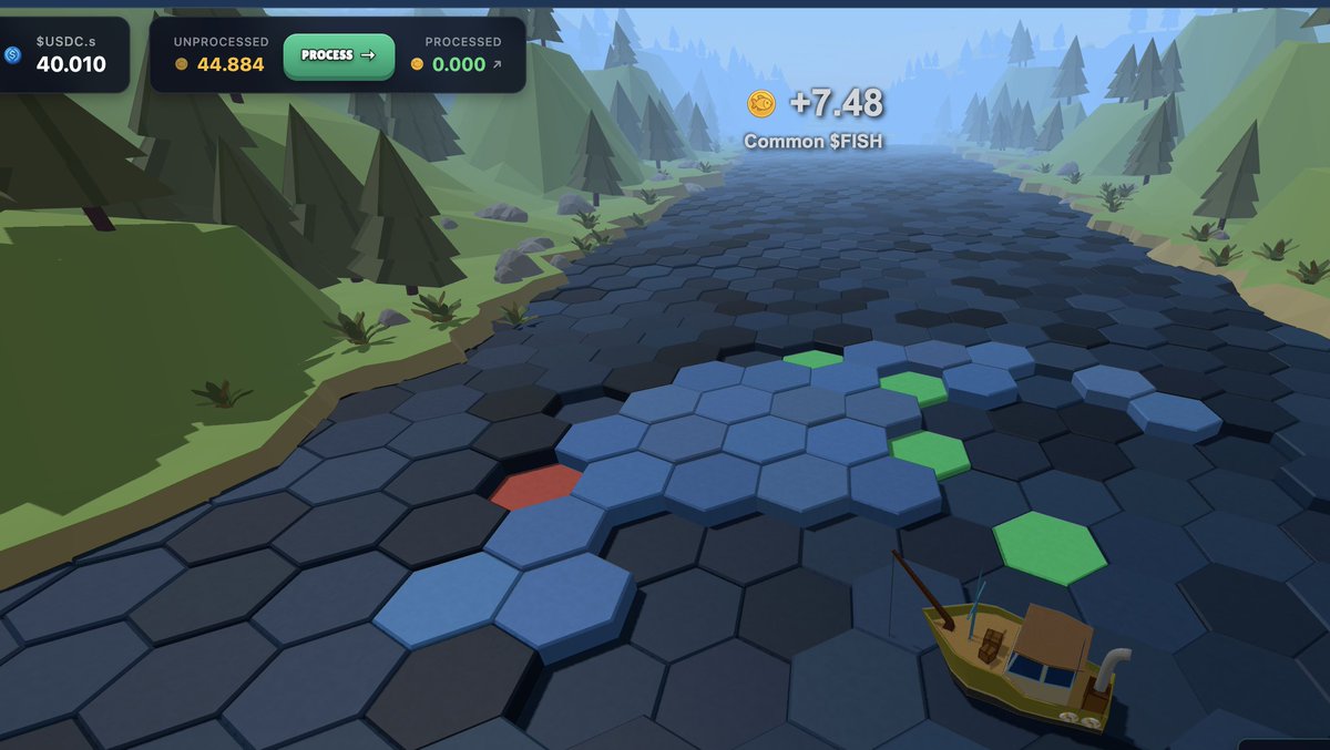 icobeast's tweet photo. ico Tech Test - Fogo Fishing Edition

Over the the past week I got the chance to test out Fogo through their proof of concept app @FogoFishing.

For those unaware, it's basically an idle clicker (with manual options to speed up progression) that demonstrates how fast their txns are.

You bridge in USDC to Fogo (I went from SOL -> Fogo and it took like 2 seconds), and select your ship (I bought the $10 one) 

After that you end up on the river and there's a bunch of tiles to click. You can either click them as fast as you can possibly go, or 'auto-fish' and it slowly selects tiles to fish over time. Catching fish grants you FISH tokens

Literally no matter how fast you can click, the txns confirm pretty much instantly, and they use session signing (with pre-selected approval duration) so you don't have to keep confirming txns.

It's also gasless in the sessions...so that's pretty cool. 

You end up getting FISH tokens and they've got some tokenomic designs behind the scenes to make emissions scale with network usage and buybacks/burns/etc from the spend in-game (buying rod upgrades, buying turbo-speed fishing, buying ships).

My thoughts...

- Extremely fast. Feels instant
- Gasless txns are great bc you just click and it confirms actions
- Fun enough for an idle clicker with some progression
- In addition to the FISH tokens (which can be sold into AMM for USDC), you get "Flames" on Fogo which help with airdrop allocation (hearing TGE is around Jan 13)
- Fogo fishing is intended as a proof of concept (and flames accumulation vehicle) and you get wallet history for FOGO airdrop (again...might as well do this since airdrop/TGE coming in a couple weeks)
- It confirms transactions faster than my browser can render sometimes (M1MAX graphics problems) lmao

Overall I think this is a really solid demo of the speed that Fogo provides. Remains to be seen for me what sort of applications people will build for large-scale usage on these extremely high-performant chains, but it's for sure a major UX improvement over the 12 second ETH block times I grew up on.