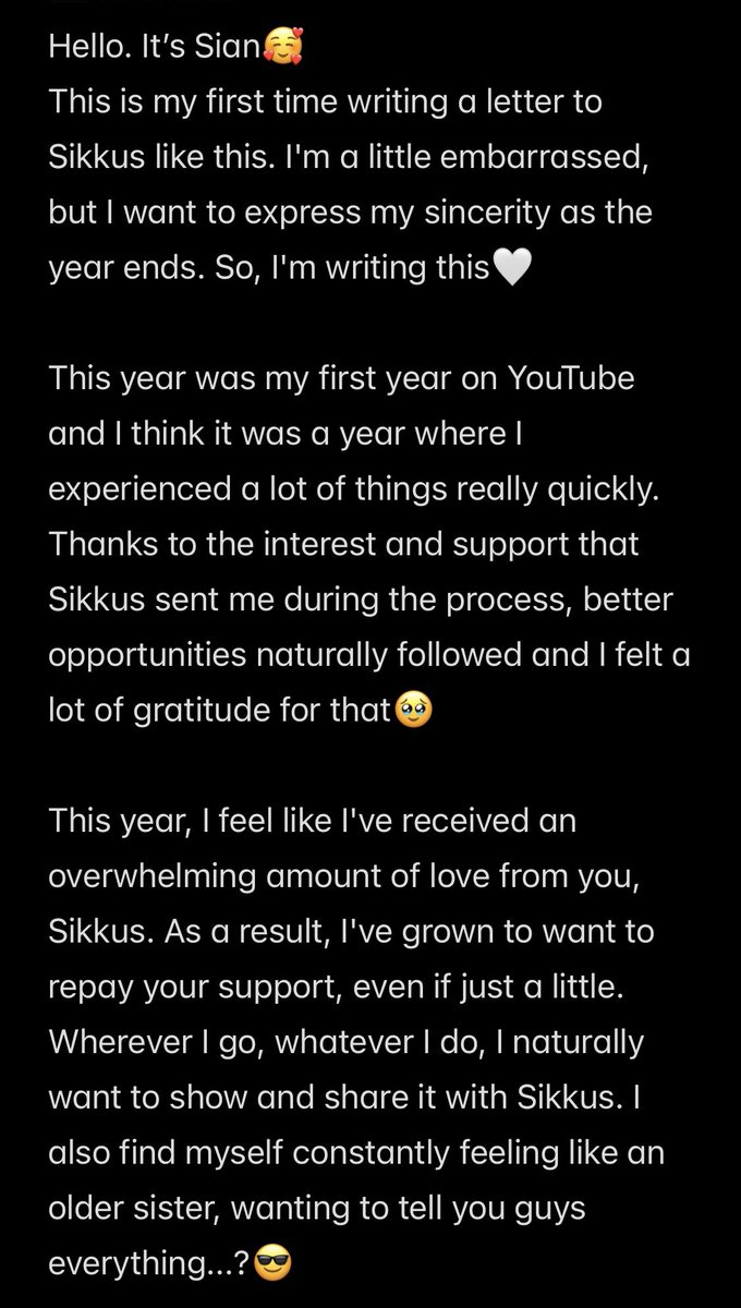 seeanykith's tweet photo. [📢] Lee Sian (이시안) via YouTube Posts update

A love letter by choejongsian for us, Sikkus 💌❤️

🔗 https://t.co/hHeu6DFrhf

#이시안 #LEESIAN #イシアン
#최종시안 #FinalDraft #SIAN_youseeany https://t.co/DBZtMCl1k9