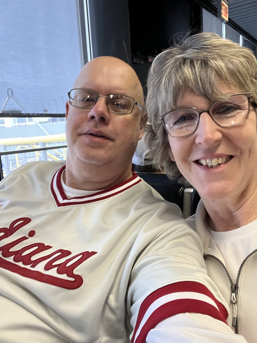 Not quite the <a href="/CrimsonCast/">CrimsonCast</a> Stampede but <a href="/AmyTonsoni/">AmyTonsoni</a> &amp; I made our first stop. Waiting at O'Hare Airport. Flight delayed but we are #NeverDaunted