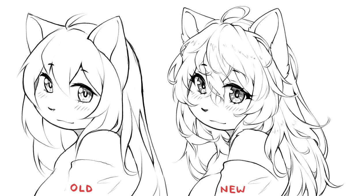 CoffLfee's tweet image. In 2026, I’ll focus on enhancing my drawing style. Here’s a quick practice sketch 🤍