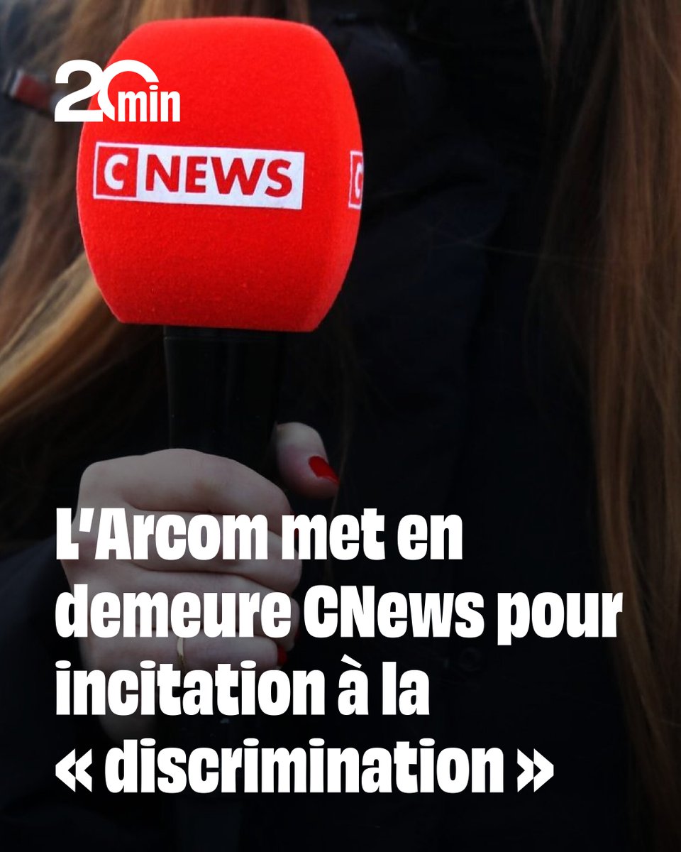L’Arcom, régulateur de l’audiovisuel, a mis en demeure CNews, première chaîne d’info en 2025, pour des propos tenus à l’antenne sur l’immigration ou l’islam lors de deux séquences pouvant inciter à la « discrimination », selon une décision publiée mardi au Journal officiel.
➡️ 