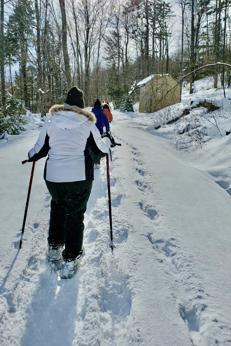 Looking for a different way to explore this winter? Grab some snowshoes and get out there! 
Whether you're joining a guided snowshoe tour at Naturespa, or renting some from Equipe Sport for your own adventure, the beauty of winter is waiting for you✨❄️

#visitvt