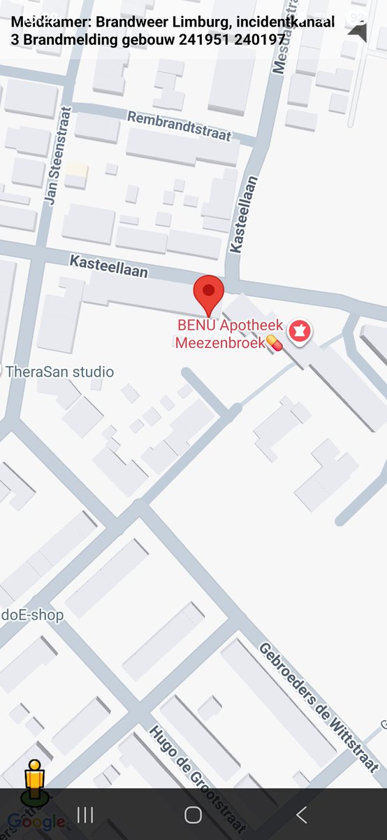 Brandmelding Gebouw In Heerlen