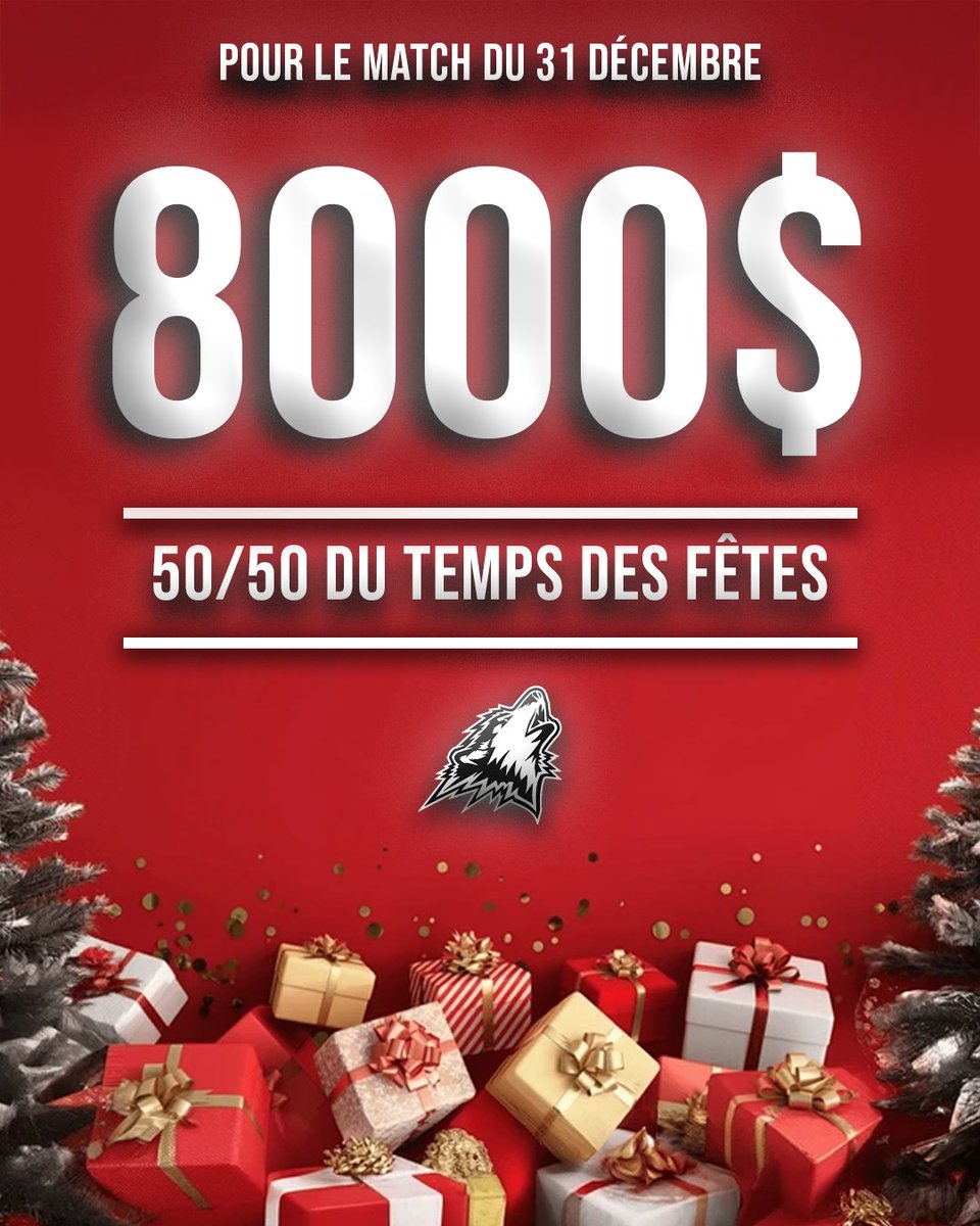 Pssss... Le match du 31 décembre c'est demain en après-midi, et le 50/50 est déjà au-dessus de 8000$. Quand on y pense, c'est un beau cadeau pour commencer l'année 2026 🤩

Participez au 50/50 en ligne dès maintenant : rnhuskies5050.ca

#HuskiesRN #LaVilleEstHuskies