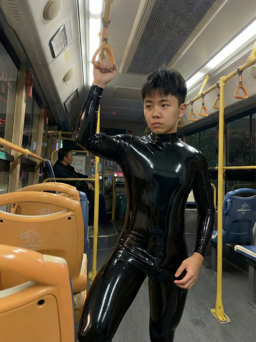 Chenrubber's tweet photo. ai画图。坐公交～ https://t.co/deEhEVk5io