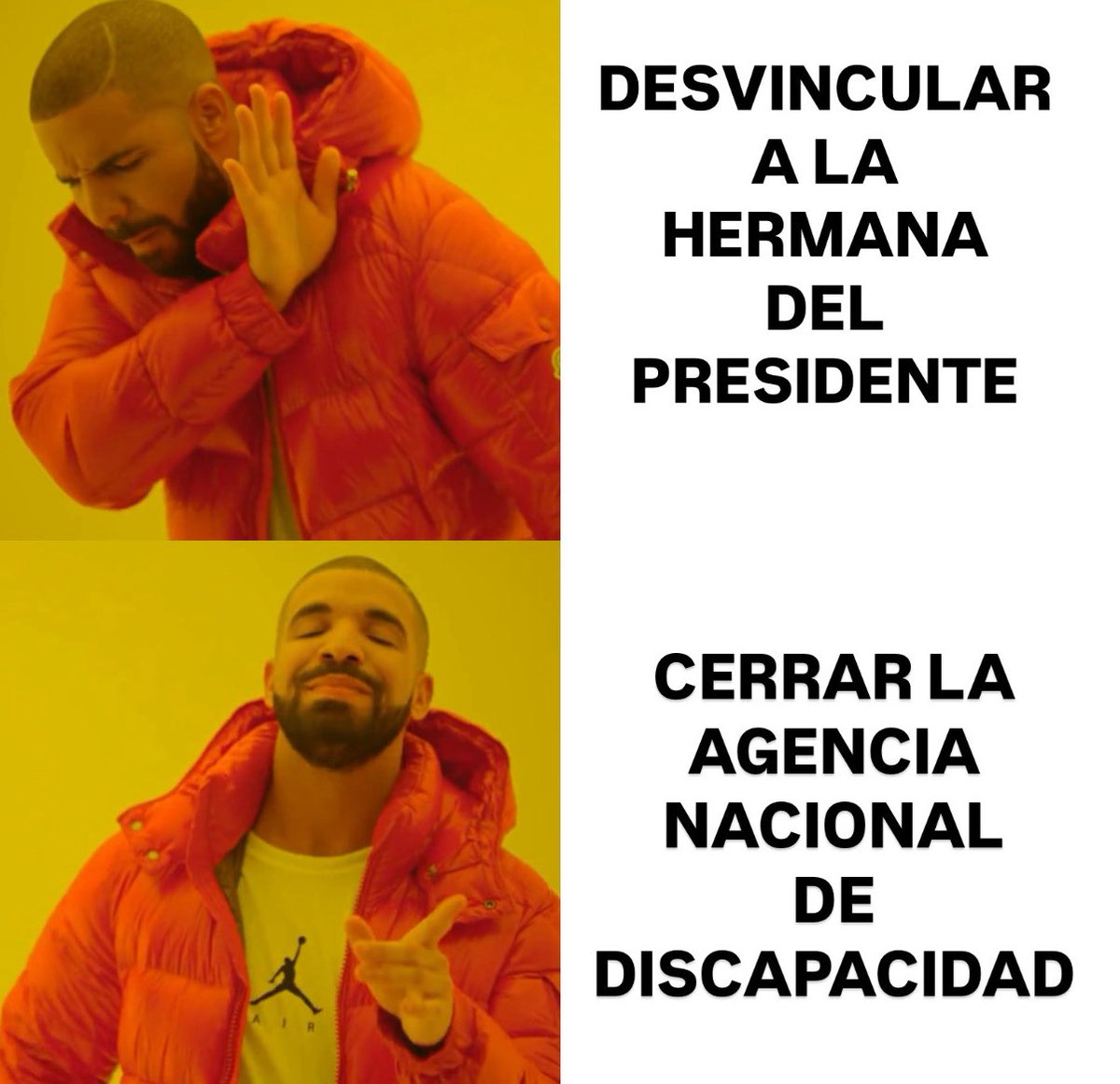 - La hermana del Presidente es acusada de AFANAR PLATA de la AGENCIA NACIONAL DE DISCAPACIDAD 

*el Gobierno: