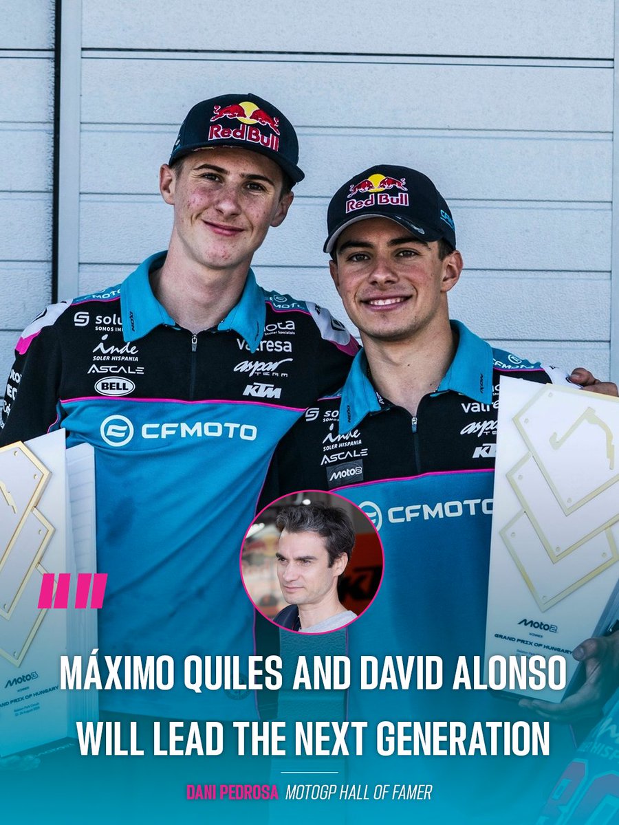 Pedrosa elogió a los 2 pilotos del Aspar en una entrevista concedida a Motorsport-Magazin, afirmando que marcarán la pauta para la próxima generación y ofrecerán carreras fantásticas. Sin duda, el Aspar Team cuenta en su plantel con algunas de las futuras estrellas de MotoGP.🌟🏍️