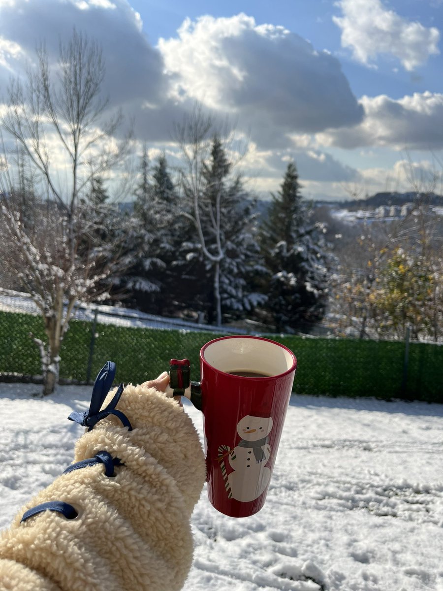 thepunsofus's tweet image. İki gündür çok güzel kar keyfi yapıyorum ama mutluluktan kendimi şaşırdım karın güzelliği eşliğinde sevdiğim her hobiyi yapmaya çalışıyorum jsjfks 😅❄️🤍