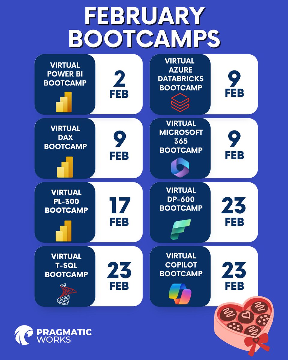 Transform your skills from beginner to expert with our immersive bootcamps. Join us to unlock your full potential! #PragmaticWorks #MicrosoftPartner
Learn more here: prag.works/boot-camp-soci…