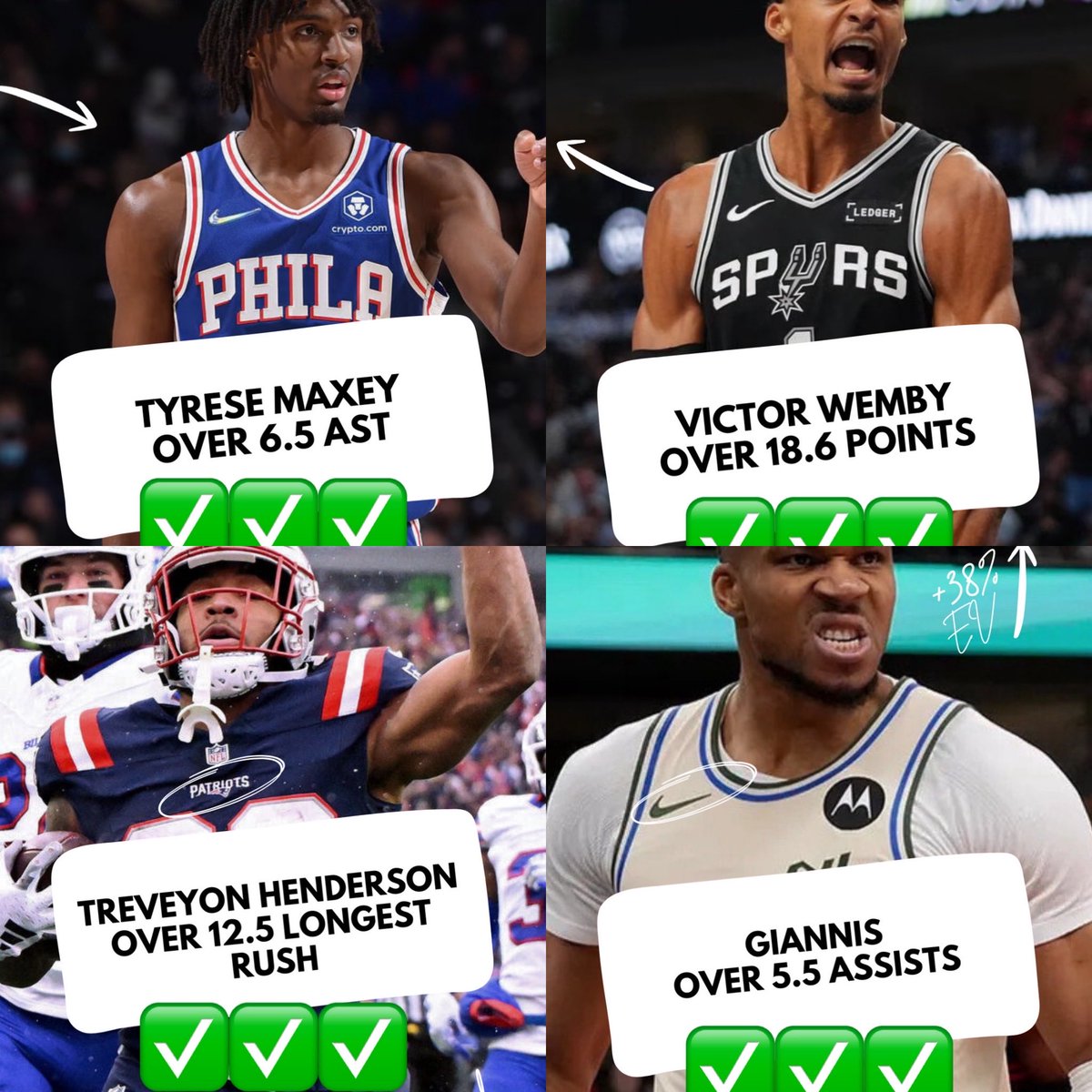 HeadcaseBets's tweet image. Going for 5 straight CASHES on the Headcase Play of the Day! 🔥🔥🔥

Community POD’s are 10-3 in our L13 😤📈

Comment “POD” and I’ll send you my lock of the day! 🤝